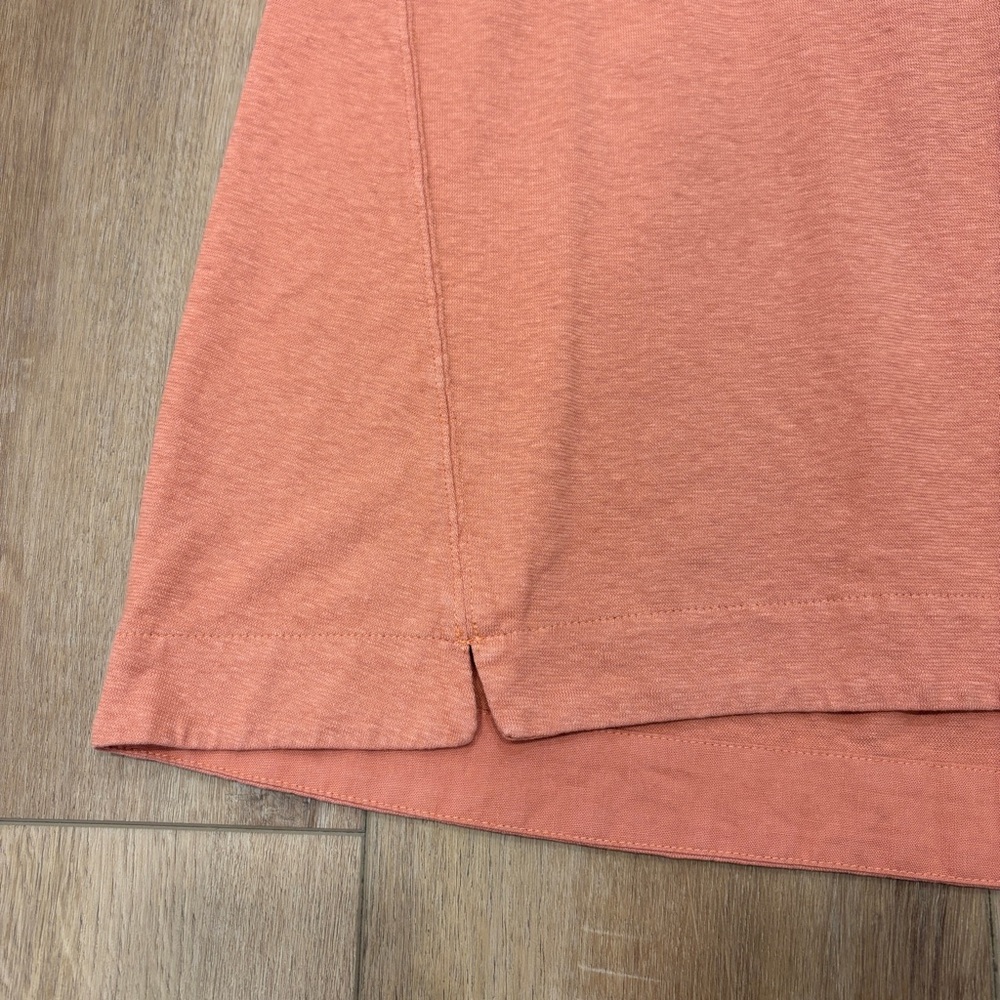 ๐POETRY๐ KNIT & WOVEN TANK TOP HEMP ORGANIC COTTON BLEND ORANGE SZ 4 - Picture 4 of 9